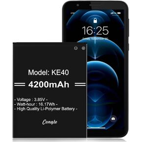 Battery for KE40,[4200mAh] High Capacity Replacement Battery Compatible with Motorola Moto E6, XT2005, XT2005-3, XT2005-4, XT2005-1