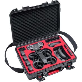 Avata 2 Hard Case, Waterproof Carrying Case Designed for DJI Avata 2 Fly More Combo with DJI Goggles 3/RC Motion 3/FPV Remote Controller 3, Battery Charging Hub, FPV Drone