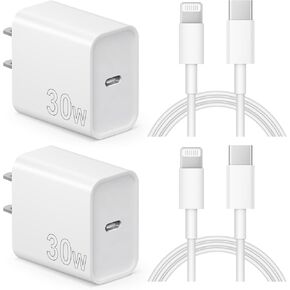 Charger for iPhone Charger Fast Charging 30W USB C Charger Block with 6FT Super Fast Charger Cable Compatible with iPhone14/14 Pro Max/13/13Pro/12/12 Pro/11,iPad