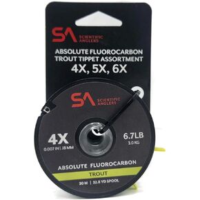 Scientific Anglers Absolute Flourocarbon Trout Tippet 3 Packs