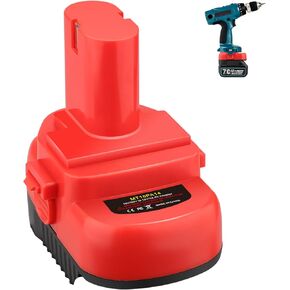 Adapter Use for Makita Ni-Cd Ni-Mh Tools,for Makita 18V LXT Lithium Battery BL1830 BL1850 BL1860 BL1840 Convert to for Makita 12V 14.4V Ni-Cd/Ni-Mh Batteries, Power for Ni-CD Cordless Power Tool