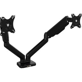 Bush Business Furniture Adjustable Dual Monitor Arm, 17-inch -32-inch, Satin Black (AC99891-03)