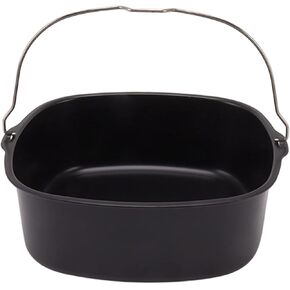 Air Fryer Accessory, 7in/8in Cake Barrel, Pizza Pan with Nonstick Coating, Bread Baking Basket for 3.8QT-8QT Standard Deep Fryers, Dishwasher Safe(8in)