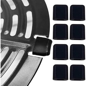 8PCS Air Fryer Rubber Feet for 3.7QT 5QT 2QT 2.6QT 6QT Air Fryers, Premium Air Fryer Silicone Rubber Bumper Spacers, Rubber Tabs, Rubber Pieces, Rubber Tips, Rubber Stoppers for Air Fryer Tray
