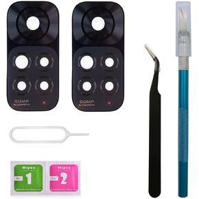 قطعتان من غطاء العدسة الزجاجية للكاميرا الخلفية الخلفية لهاتف Xiaomi Redmi Note 11 Pro 5G 6.67 بوصة 108 ميجابكسل مع مجموعة أدوات لاصقة وإصلاح (نوت 11 برو) in Kuwait