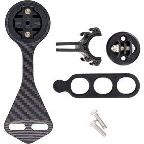 XBERSTAR Integrated Aero Handlebar Out Front Cycling Computer Road Bike Mount Compatible with Garmin,for XOSS G G+ and Bike Light Attachment (Black)