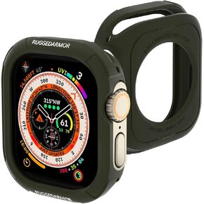 حافظة ممتصة للصدمات لساعة Apple Watch Series Ultra 2 Ultra 49 مم، حافظة رفيعة للغاية من مادة TPU الناعمة المقاومة للصدمات وواقي ممتص للصدمات لملحقات iWatch (بدون واقي شاشة) 49 مم in Saudi Arabia
