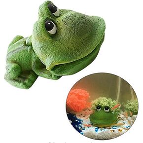 ديكورات فقاعات الهواء لحوض السمك، زينة عمل الضفدع مفتوحة الفم in Kuwait