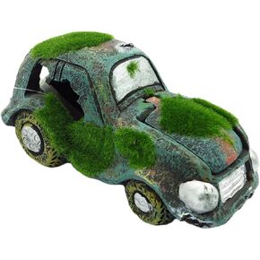 Fish Tank Landscaping car Truck Fish Tank Decorations Aquarium Resin Car Ornament Fish Hideout Decorations car Decor Moss Decor car Trim Aquarium Landscape Halloween Hideout House