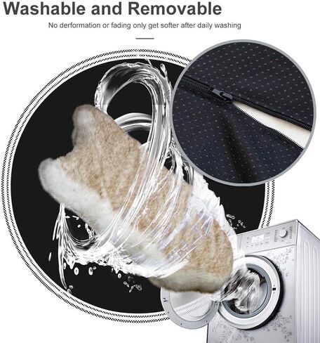 بساط سرير للكلاب الأليفة من الفرو الصناعي للكلاب الصغيرة والقطط، وسادة سرير للحيوانات الأليفة من القطيفة فائقة النعومة من Puprug، سجادة مرتبة لسرير الحيوانات الأليفة للكلاب والقطط، بيج in Kuwait