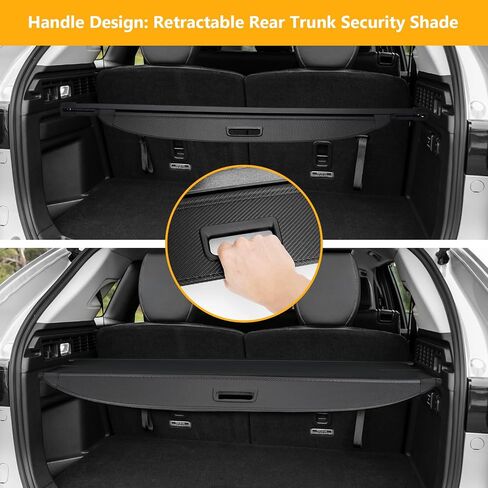 Cargo Cover for Nissan Rogue 2021 2022 2023 Retractable Rear Trunk Security Cover Shield Shade Accessories No Drilling Required (Not for Rogue Select & Sport) in Saudi Arabia