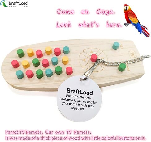 Birdcage-Accessories Parrots Bird Chewing TV Romotes Foraging Toy Climbing Chewable Toy Wooden Keyboard Parrot Birdcage Accessories Biting Toy in Saudi Arabia