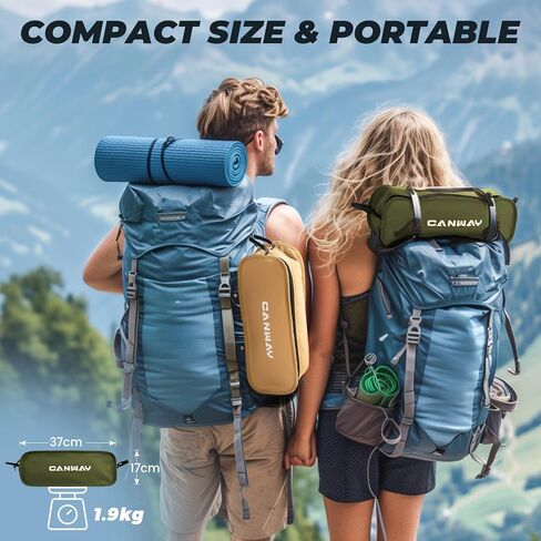 CANWAY Camping Chairs - High Back Folding Chair with Headrest for Adults, Lightweight Camping Chair for Outdoor, Hiking, Travel, Picnic, Lawn Concerts (Black) in Saudi Arabia