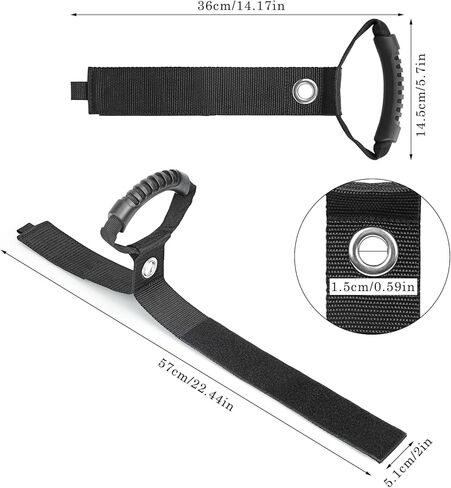 منظم سلك تمديد محمول - عبوتان من أشرطة تخزين بخطاف وحلقة مع مقبض حمل وحلقة معدنية، حامل خرطوم الحديقة، أشرطة تخزين شديدة التحمل للكابلات والحبال وخراطيم المياه in Kuwait