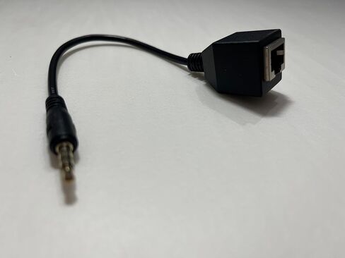 RJ45 Female to DC 3.5mm Adapter 3.5mm to Ethernet Stereo Cable 20CM (3.5mm Female) in Saudi Arabia