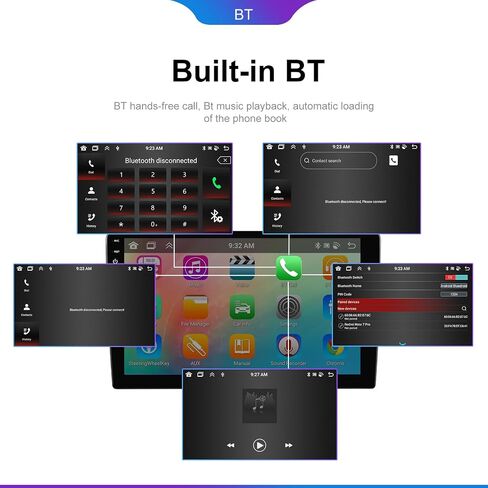 UNITOPSCI 2G+32G Android 13 ستيريو سيارة لهوندا سيفيك 1996-2001 مع CarPlay اللاسلكي Android Auto 9 بوصة تعمل باللمس نظام تحديد المواقع العالمي (GPS) بلوتوث مرآة وصلة FM/RDS SWC + ميكروفون كاميرا احتياطية in Saudi Arabia