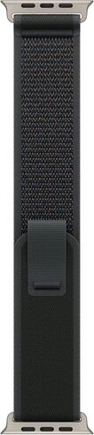 Apple Watch Band - Trail Loop (49mm) - Black with Natural Titanium Finish - M/L in Saudi Arabia
