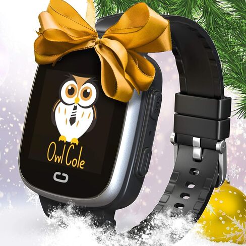 2024 أفضل 4G GPS Tracker ساعة هاتف ذكي غير مقفلة للأطفال مع كاميرا Sim ومكالمات فيديو ومتتبع اللياقة البدنية لأعياد الميلاد للأطفال والأولاد والبنات iOS Android الذكي (أسود) in Saudi Arabia