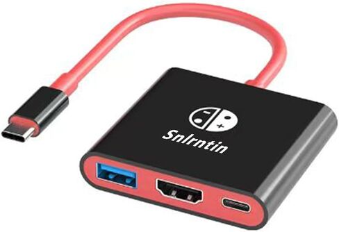 USB C to HDMI Adapter for Switch, 3 Ports USB C Multiport Digital AV Converter with USB 3.0, 4K HDMI Output & PD 100W Charging Port for MacBook Pro, iPad Pro, Nintendo Switch, etc USB C Devices in Kuwait