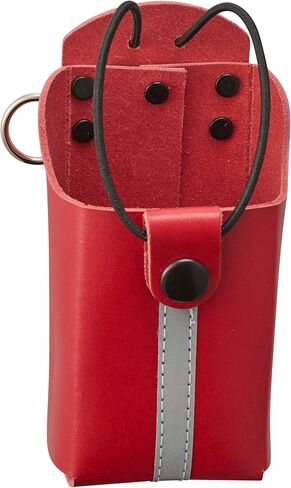 Shield Wallets Reflective Red Leather Firefighter Bundle Anti-Sway Strap for Radio Strap, Radio Strap/Belt, Firefighter's Radio Holder with Black Rivets in Saudi Arabia