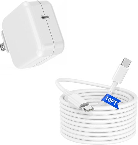 10FT MacBook Pro & MacBook Air 13, 14, 15, 16 inch & iPhone 15 Pro Max Charger Fast Charging, Fast USB C Apple Laptop Charger with 10 Feet USB C to Type C Charge Cable,30W MacBook Air Computer Charger in Saudi Arabia