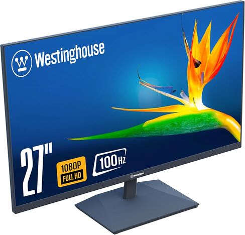 Westinghouse 27 Inch Computer Monitor, 100Hz, 1080p Full HD IPS Display, Adaptive Sync, Blue Light Protection, Home Office PC Monitor with Built-in Speakers, HDMI, VGA, for Work & Productivity in Saudi Arabia
