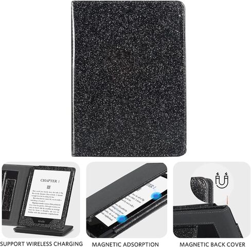 CoBak Case with Stand for Kindle Paperwhite - Durable PU Leather Cover with Auto Sleep Wake, Card Slot, Hand Strap Feature - Fits Kindle Paperwhite 11th Generation 6.8" Signature Edition 2021 Released in Saudi Arabia