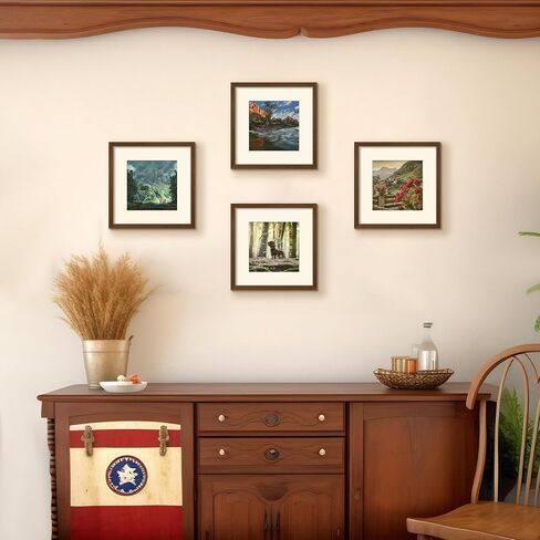 upsimples 13x19 Picture Frame, Display Pictures 11x17 with Mat or 13x19 Without Mat, Wall Hanging Photo Frame, Gold, 1 Pack in Kuwait