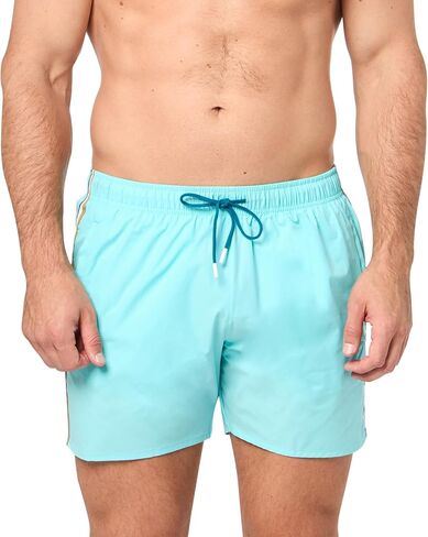 BOSS Men's Standard Solid Swim Trunk with Iconic Side Stripe in Kuwait