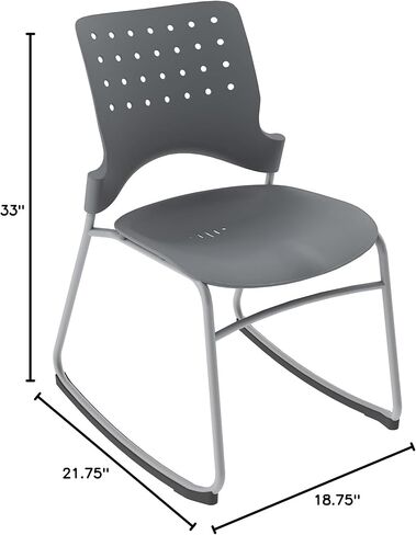 Learniture LNT-TSU1045BK-SO Ballard Rocker Chair, Black in Kuwait