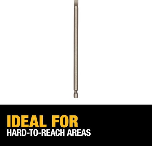 DEWALT DW2065 #8 Slotted 6-Inch Power Bit, Silver in Saudi Arabia