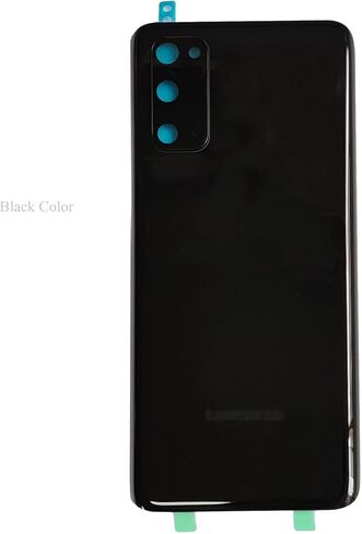 مجموعة أغطية زجاجية خلفية بديلة لهاتف Galaxy s20 لهاتف Samsung Galaxy S20 SM-G980 SM-G981 مقاس 6.2 بوصة - أسود كوني (لا يناسب إصدار Galaxy s20 Plus) in Kuwait