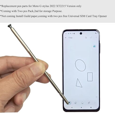 [عبوة أقلام مكونة من قطعتين] لقلم Moto g Stylus (5G) 2022 البديل، قطع غيار قلم XT2215 لـ Moto-rola Moto G Stylus (5G) 2022 XT2215 XT2215-1 XT2215-4 6.8 بوصة (أزرق فولاذي) in Saudi Arabia