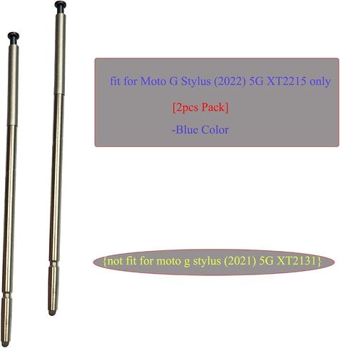 [عبوة أقلام مكونة من قطعتين] لقلم Moto g Stylus (5G) 2022 البديل، قطع غيار قلم XT2215 لـ Moto-rola Moto G Stylus (5G) 2022 XT2215 XT2215-1 XT2215-4 6.8 بوصة (أزرق فولاذي) in Saudi Arabia