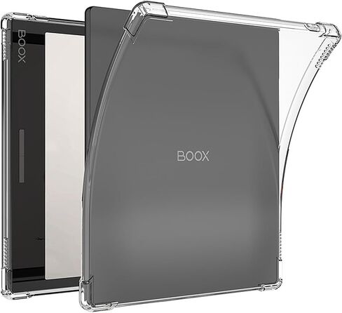 Miimall Clear Case for Boox Leaf 2/3/3 C/Boox Tablet Go Color 7/Boox Page Non-Yellowing, Full Coverage Corner Air-Cushion TPU Soft Shockproof Protective Case for Boox Leaf 3 eReader 7 Inch, Clear in Saudi Arabia