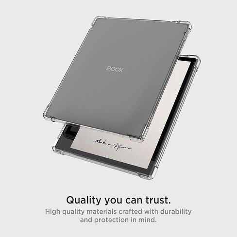 Miimall Clear Case for Boox Leaf 2/3/3 C/Boox Tablet Go Color 7/Boox Page Non-Yellowing, Full Coverage Corner Air-Cushion TPU Soft Shockproof Protective Case for Boox Leaf 3 eReader 7 Inch, Clear in Saudi Arabia