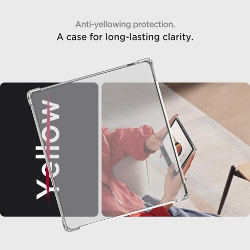 Miimall Clear Case for Boox Leaf 2/3/3 C/Boox Tablet Go Color 7/Boox Page Non-Yellowing, Full Coverage Corner Air-Cushion TPU Soft Shockproof Protective Case for Boox Leaf 3 eReader 7 Inch, Clear in Saudi Arabia