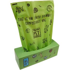 MyEcoPet® Compostable Dog Waste Bags | 200 Bags Per Roll | Eco-Friendly Pet Waste Bags