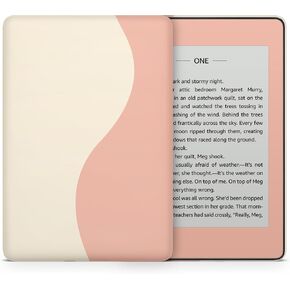 غلاف ملون بتصميم مبتذل لملصق Kindle Skin، غلاف كريمي وبرتقالي لملصقات Kindle، غلاف كامل من الفينيل الفاخر 3M لغلاف Kindle، ولجلد Kindle الملتف لـ (Kindle (الجيل الحادي عشر، 2022))