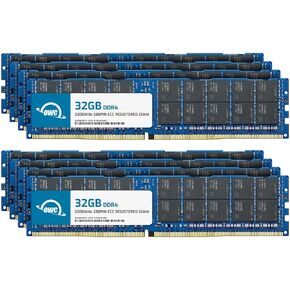 OWC 256GB (4x64GB) DDR4 3200MHz PC4-25600 CL22 2RX4 ECC Registered RDIMM 1.2V 288-pin Memory RAM Upgrade for Server