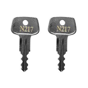 N217 Car Rack Replacement Key, Replacement Key for Thule Ski,Cargo Box,Roof,Carrier Racks and Crossbars-Codes N217 [2 pcs]