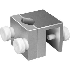 DONGKER Tube Fixture Holder,Aluminum Alloy Fish Tank Water Hose Clip with Fixing Screws for 0.3"-0.6" Thick Tank Walls & up to 0.7" Pipe Diameter