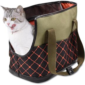 Dog Purse Carrier for Small Dogs, Soft-Sided Tote Bags with Pocket Dog Travel Supplies Portable Dog Sling with Anti-Slip Bottom