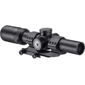 Barska AC13326 ST Rifle Scope 1-8x24 Red/Green Illuminated HRS .223 BDC V2 Reticle with Cantilever Mount, Black, One Size