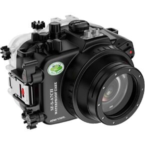Sea frogs Underwater Camera Case Compatible with Sony A7C-II for FE 28-70mm F3.5-5.6 OSS IPX8 40m/130ft Maximum Diving Depth A7C-2 Waterproof Camera Housing for Diving, Surfing, Rowing A7C II