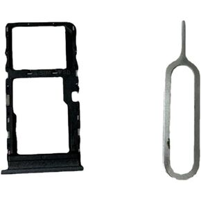 OEM Sim Card Tray SD Holder Slot card tray + Pin Replacement for TCL 40 XE T609SPP/40T T608DL Black