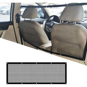 Car Pet Protection Net, 45.3in x 24.4in Mesh Obstacle Car Dog Barrier Net with Adjusting Rope and Hook, for Most Car SUV Pickup, Trucks and Vans