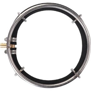 Yctze Large Quiet Very Bubble Diffuser Ring for Aquarium, Fish Air Stone Bubbler for Oxygenation, Weighted Pump Disc for Outdoor Fish Pond Aeration (Single circle diameter