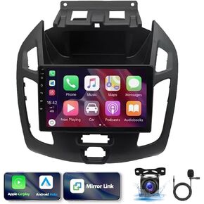 9'' Android 13.0 Car Radio Stereo for Ford Transit Connect 2014-2018,HD Touchscreen Radio Double Din with Carplay & Android Auto WiFi GPS Radio Navigation Bluetooth Support Backup Camera [2+32G]