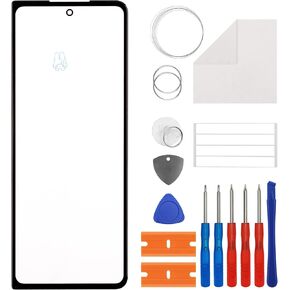 New Duotipa Original Front Glass Panel for Galaxy Z Fold 5 5G All Verison,Front Glass Screen Replacement for SM-F946U SM-F946W 7.6" with Repair Tools Kit-No LCD Screen and Touch Digitizer